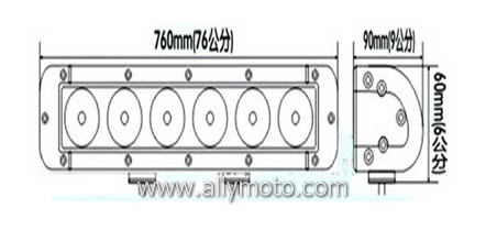 180W LED Light Bar 2069 180W LED Light Bar 2069